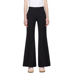 Black Tailored Trousers 241129F087007