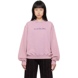 Pink Blurred Sweatshirt 232129F098012