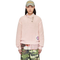 Pink Patch Sweater 241129M201019