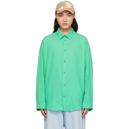 Green Button Up Shirt 241129M192029