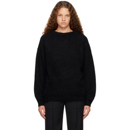 Black Crewneck Sweater 232129F096007