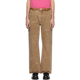 Brown Patch Trousers 241129M191005