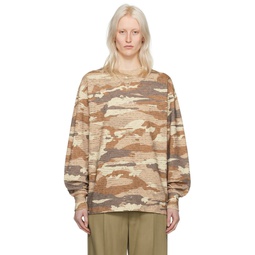 Brown Camouflage Sweatshirt 241129F098000