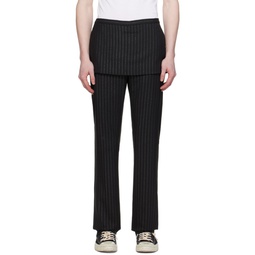 Black Tailored Trousers 241129M191037
