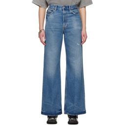 Blue 2022 Vintage Loose Fit Jeans 241129F069022