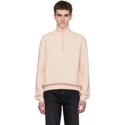 Pink Zippered Sweater 232129M202018