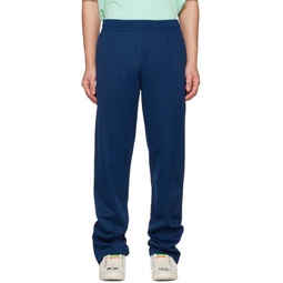 Blue Zip Sweatpants 231129M191004