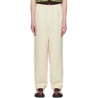 Off White Drawstring Trousers 231129M191033