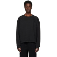 Black Embossed Sweatshirt 231129M201048