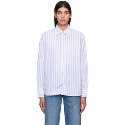 White Stripe Shirt 231129F109002
