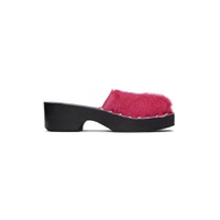 Pink Hairy Clogs 232129F121002