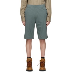 Khaki Exposed Seam Shorts 231129M193025