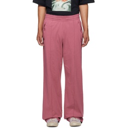 Pink Cotton Lounge Pants 222129M191048
