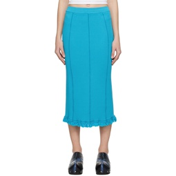 Blue Tassel Maxi Skirt 231129F093002