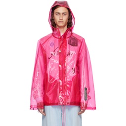 Pink Transparent Jacket 241129M180020