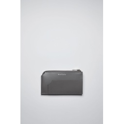 Zippered card wallet - Dark grey