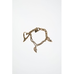 Charm bracelet - Antique gold