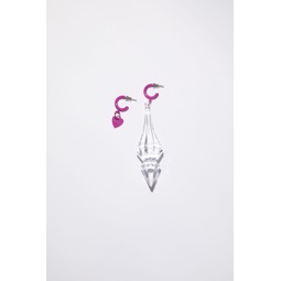 Chandelier charm earrings - Pink