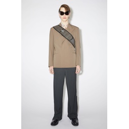 Regular fit suit jacket - Mud grey