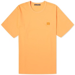Acne Studios Exford Face T-Shirt Mandarin Orange