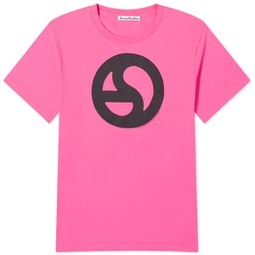 Acne Studios Everest Logogram T-Shirt Neon Pink