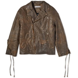 Acne Studios Likero Vintage Leather Jacket Brown
