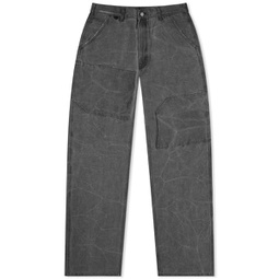 Acne Studios Palma Patch Canvas Work Pants Carbon Grey