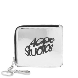 Acne Studios Logo Wallet Silver