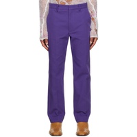Purple Three-Pocket Trousers 232129M191016