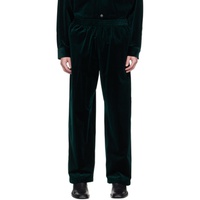 Green Relaxed-Fit Trousers 231129M191023