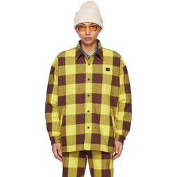 Yellow & Brown Padded Shirt 231129M192001