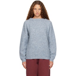 Blue Crewneck Sweater 232129F096008