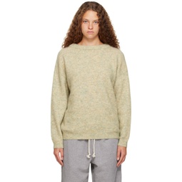 Green Crewneck Sweater 232129F096009
