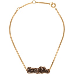 Gold Label Necklace 232129F023002