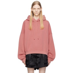 Pink Relaxed Fit Hoodie 232129F098013