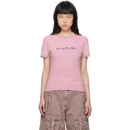 Pink Blurred T-Shirt 232129F110030
