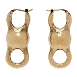 Gold Antiqued Earrings 241129M144007