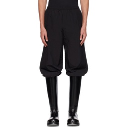 Black Regular Fit Trousers 232129M191004