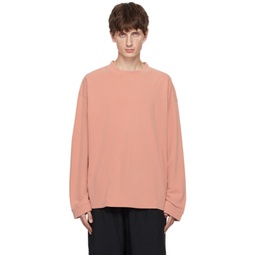 Pink Patch Long Sleeve T-Shirt 232129M213068