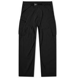 Acronym Nylon Stretch Cargo Trousers Black