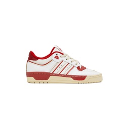 White   Red Rivalry Low 86 Sneakers 231751F128024