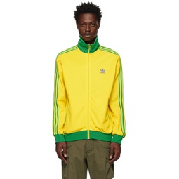 Yellow   Green Beckenbauer Track Jacket 222751M202050