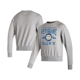 Mens Heathered Gray Pittsburgh Penguins Vintage-Like Pullover Sweatshirt