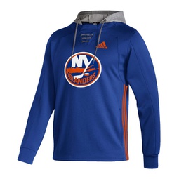 Mens Royal New York Islanders Skate Lace Aeroready Pullover Hoodie