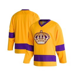 Mens Gold Los Angeles Kings Team Classics Authentic Blank Jersey
