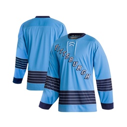 Mens Light Blue Pittsburgh Penguins Team Classics Authentic Blank Jersey