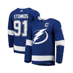 Mens Steven Stamkos Blue Tampa Bay Lightning Home Captain Patch Authentic Pro Player Jersey