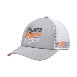 Womens Gray White Philadelphia Flyers Foam Trucker Snapback Hat