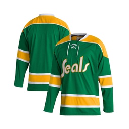 Mens Green California Golden Seals Team Classics Authentic Blank Jersey