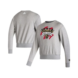 Mens Gray Vegas Golden Knights Reverse Retro 2.0 Vintage-Like Pullover Sweatshirt